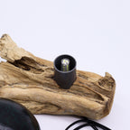 DriftGlow Lamp Emerald Crackle Shade