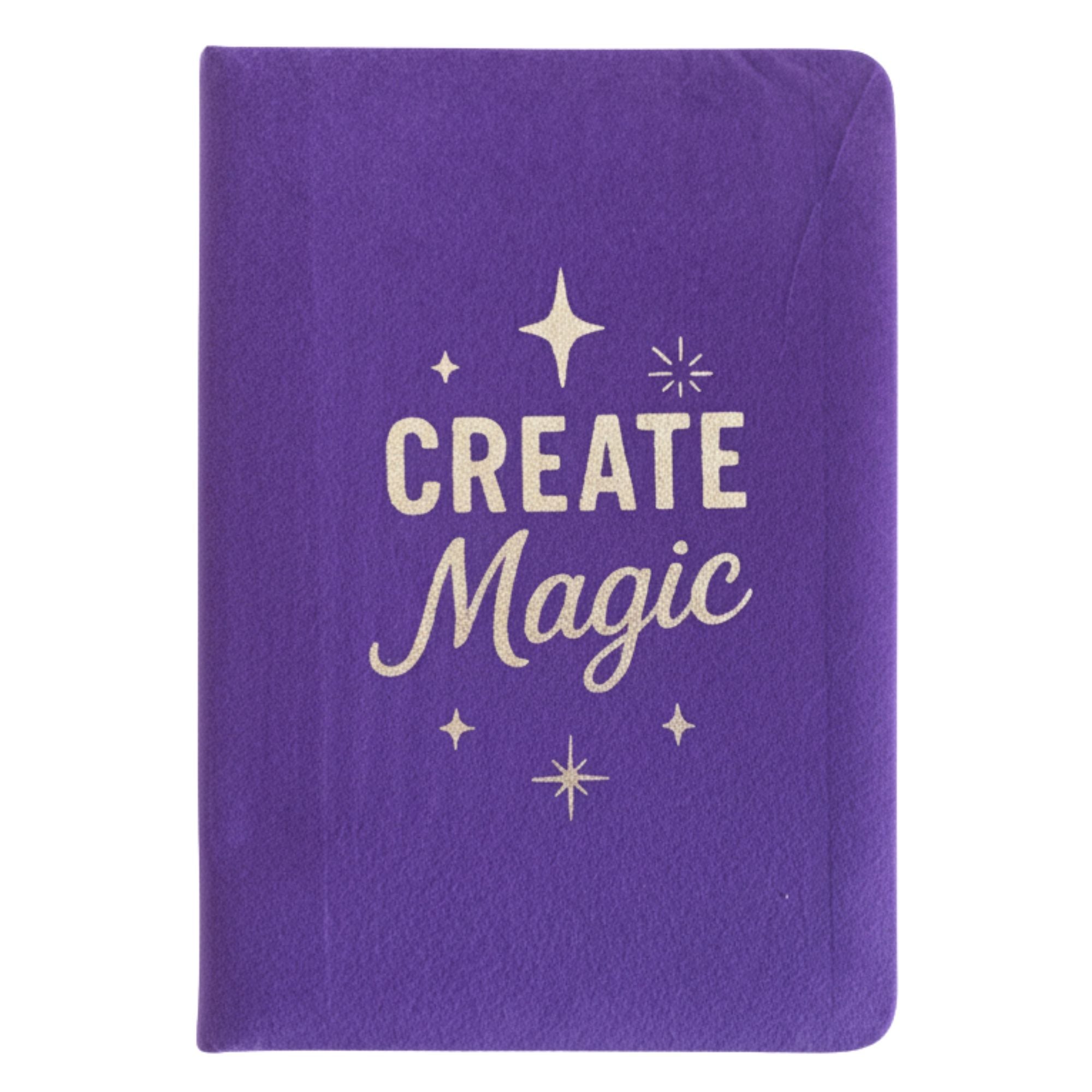 Purple Velvet Notebook - 80 pages - Create Magic