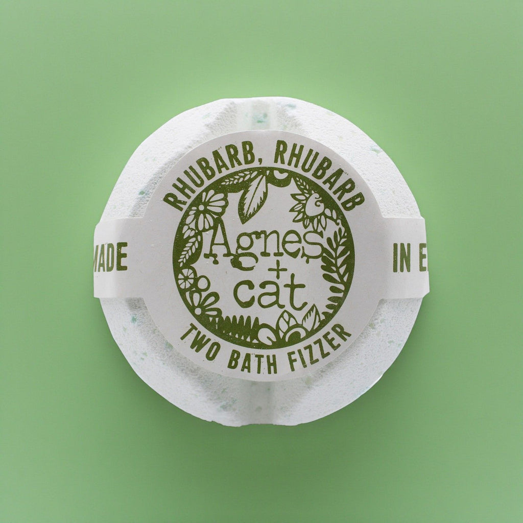Agnes + Cat Bath Fizzer - Rhubarb Rhubarb