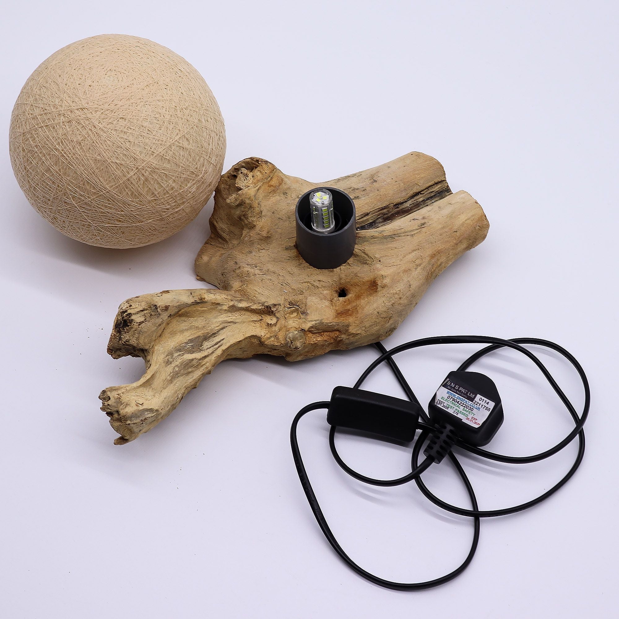 DriftGlow Lamp Cotton Wrap Cream Shade