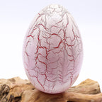 DriftGlow Lamp Crackle Fire Egg Shade - Orange