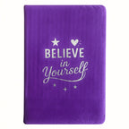 Lavender Velvet Notebook - 80 pages - Believe Yourself