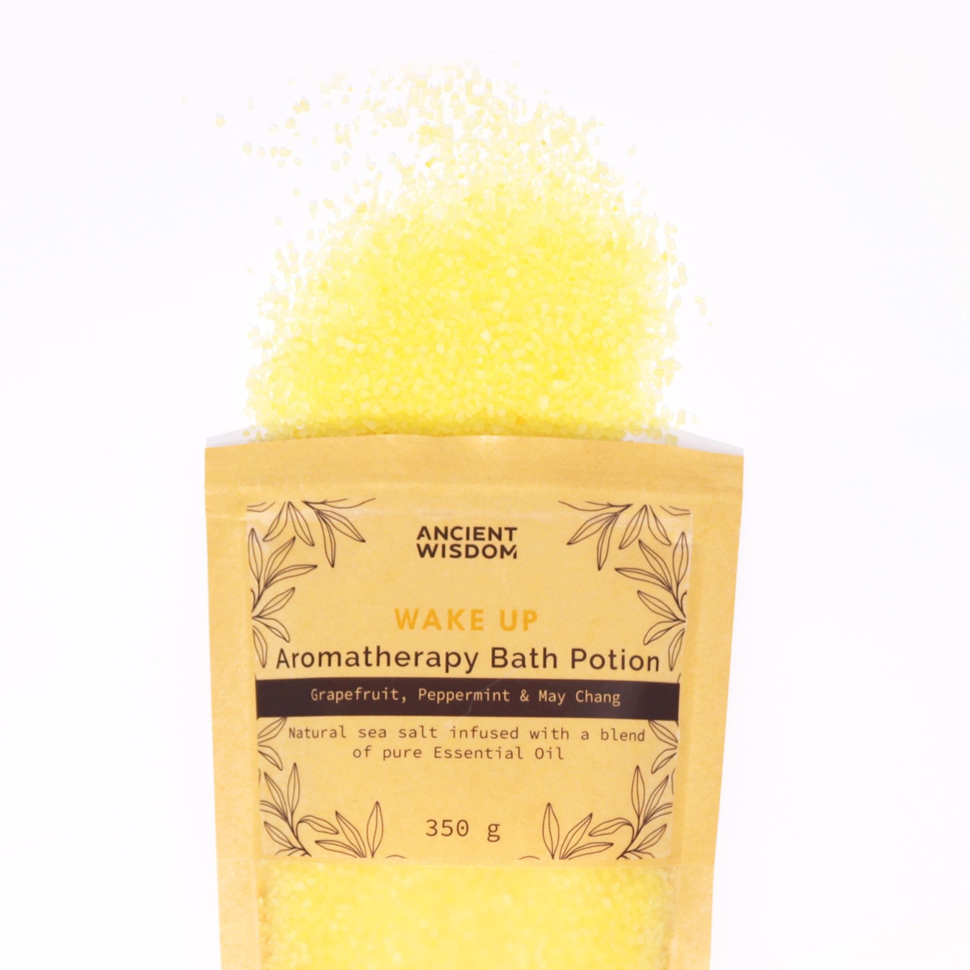 Aromatherapy Bath Potion in Kraft Bag 350g - Wake Up