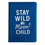 Dark Blue Velvet Notebook - 80 pages - Stay Wild Moon Child