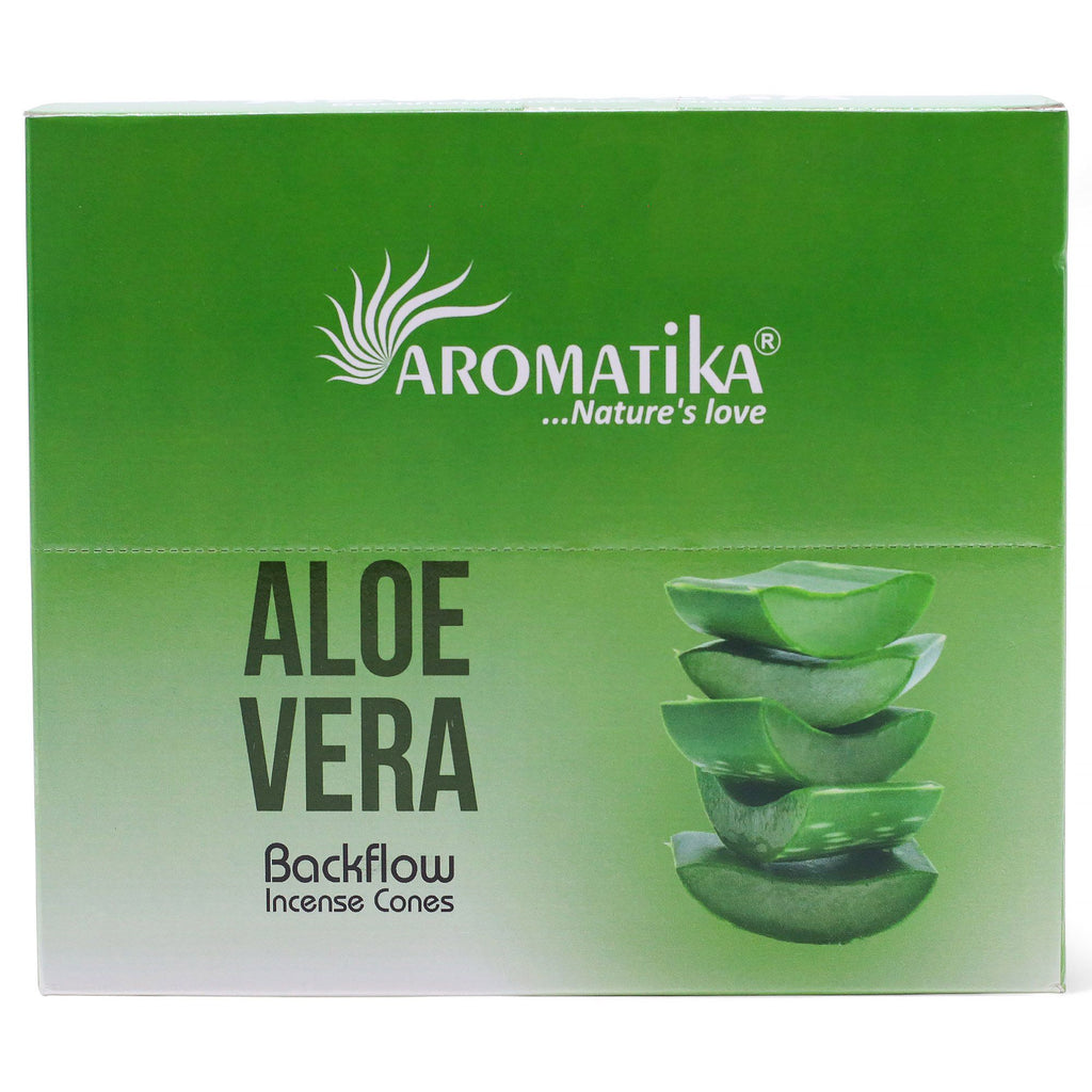 Pack of 10 Masala Backflow Incense - Aloe Vera