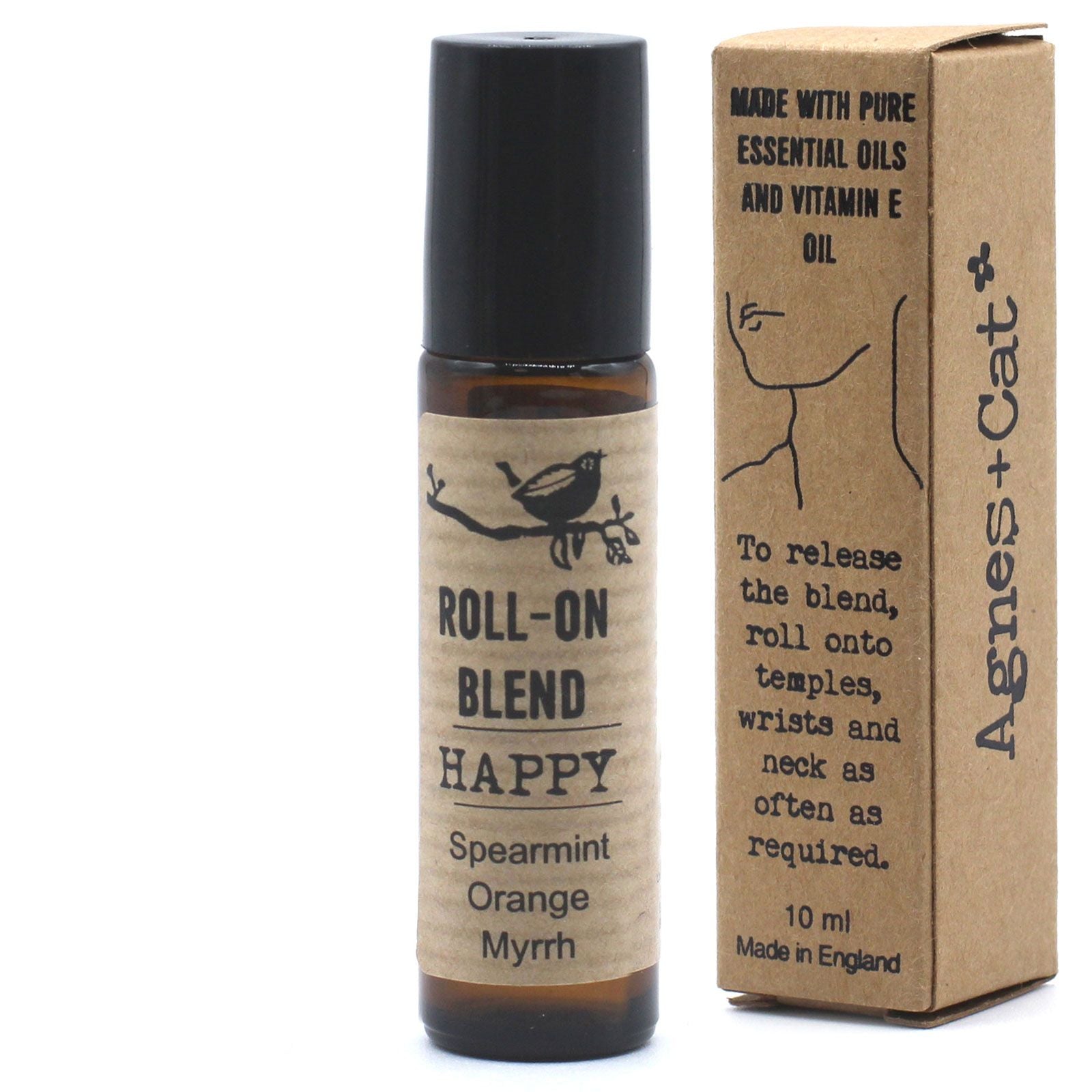 Agnes + Cat Roll On Essential Oil Blend - HAPPY