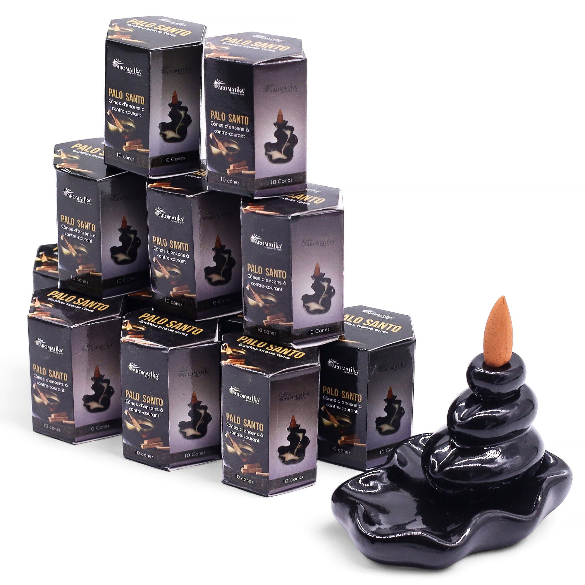 Pack of 10 Masala Backflow Incense - Palo Santo