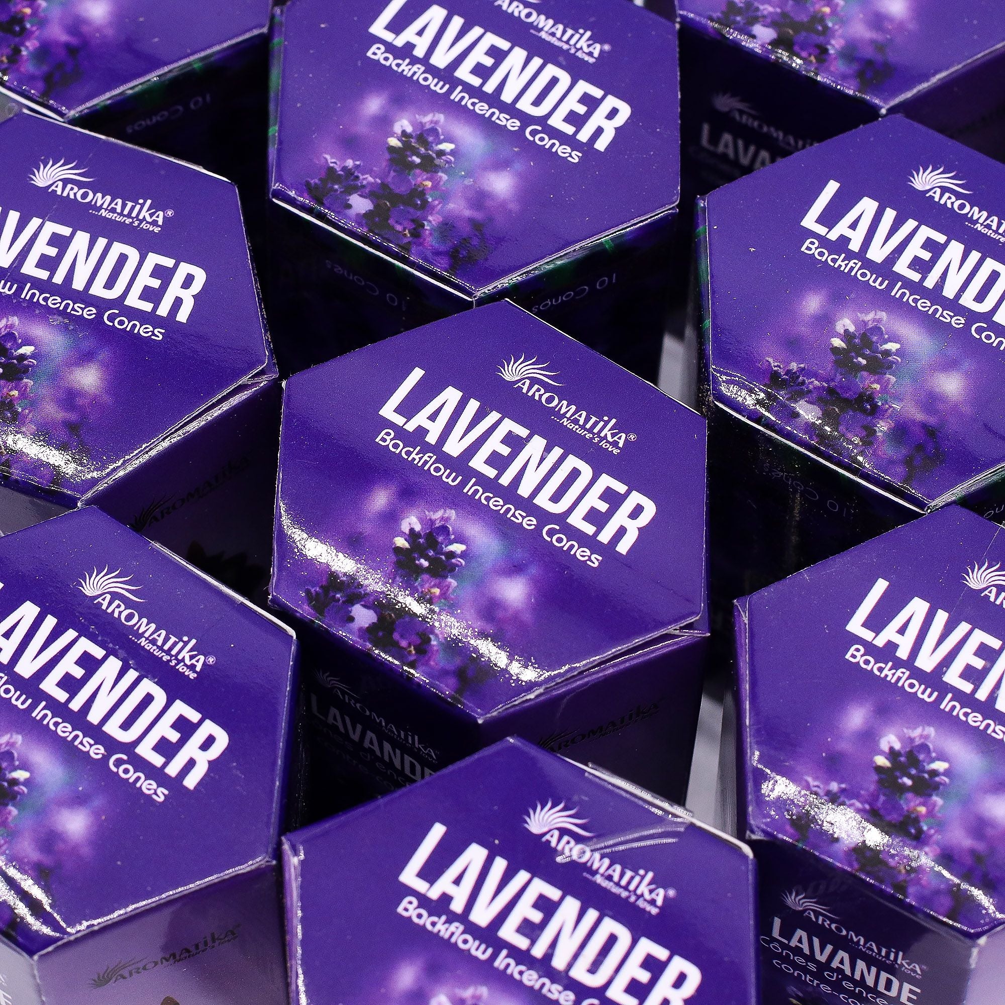Pack of 10 Masala Backflow Incense - Lavender